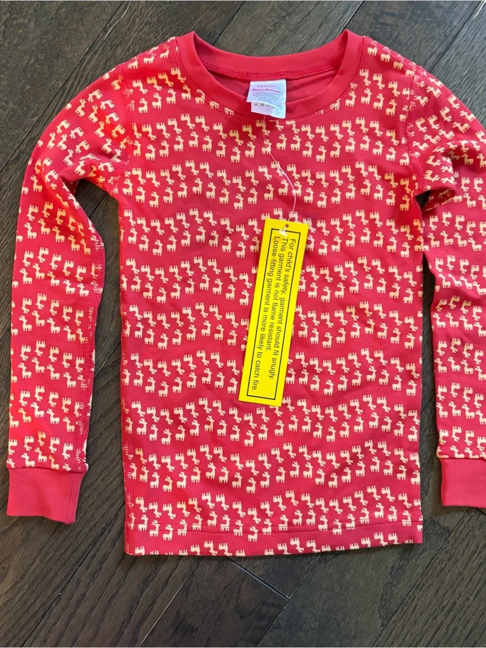 Hanna Andersson Red Reindeer Pajama Set NWT Size 5 Christmas Holiday